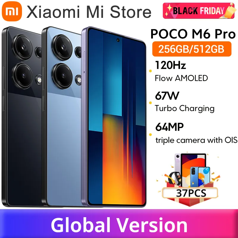 POCO M6 Pro Global Version Helio G99 Ultra 120Hz Flow AMOLED 64MP Triple Camera with OIS 67W turbo charging - Imagen 1