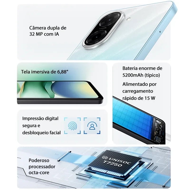 XIAOMI Redmi A5 Unisoc T7250 Processor 32MP Main Camera 6.88" Large Screen Supports 15W Fast Charging - Imagen 2