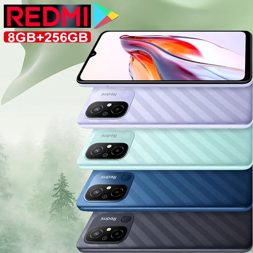 XIAOMI Redmi 12C 4G smartphone 5000mAh battery capacity/8GB+256GB memory and storage/support back fingerprint/facial recognition - Imagen 1