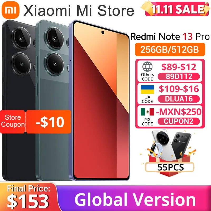 Global Version Xiaomi Redmi Note 13 Pro 4G MediaTek Helio G99-Ultra 200MP OIS Camera 67W Turbo Charging 6.67" AMOLED display NFC - Imagen 1