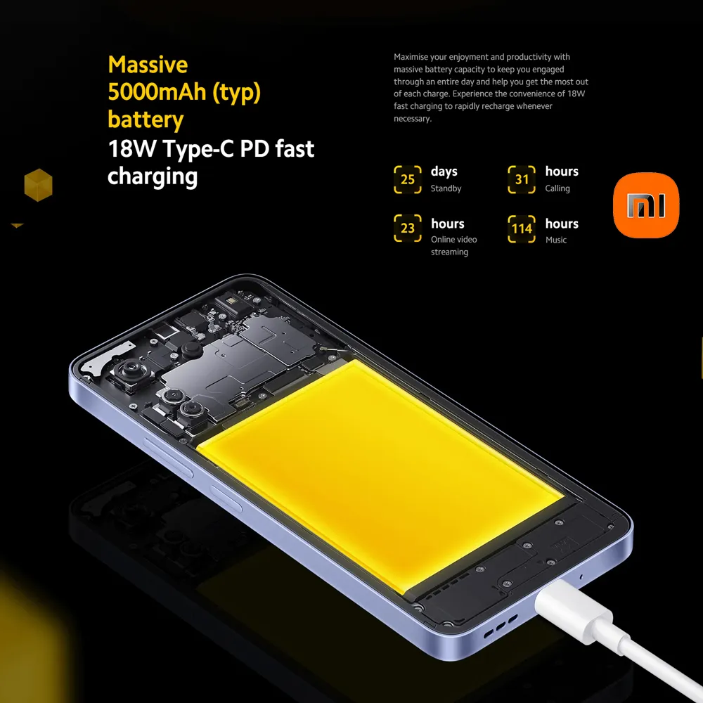 Xiaomi Poco C65 6.74-inch Helio G85 processor 8 million front camera selfie lens 8GB+256GB memory camera phone - Imagen 3