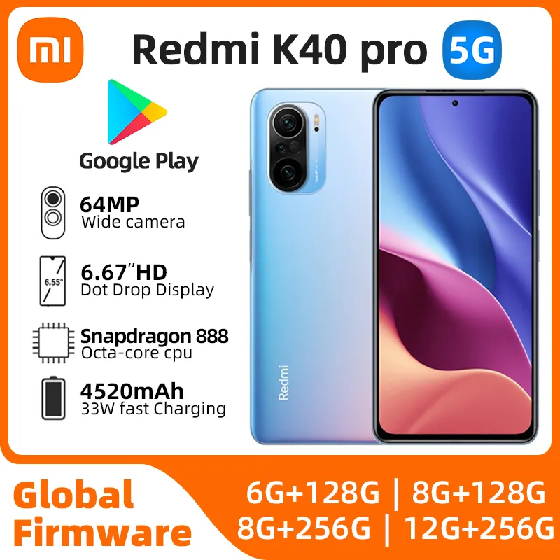 xiaomi redmi k40 pro Android 5G Unlocked 6.67 inch 12GB RAM 256GB ROM All Colours in Good Condition Original used phone - Imagen 1