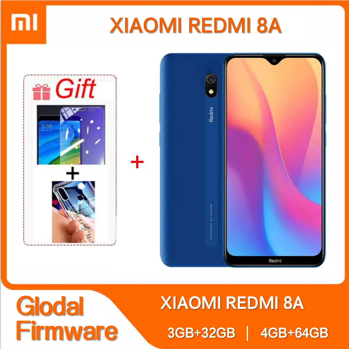 Original Xiaomi Redmi 8A 4GB 64GB Mobile Phone Battery 5000mAh Snapdargon 439 12MP Camera 4G Smartphone global rom - Imagen 1