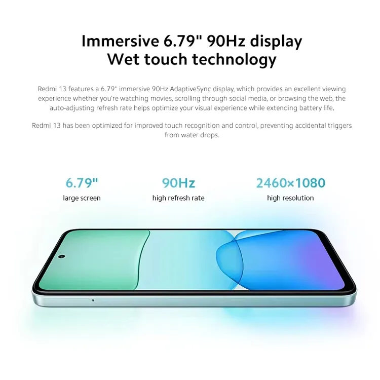 Xiaomi Redmi 13 smart phones MediaTek Helio G91-Ultra 108MP 5030mAh camera 33W fast charging 90Hz screen Global version - Imagen 3
