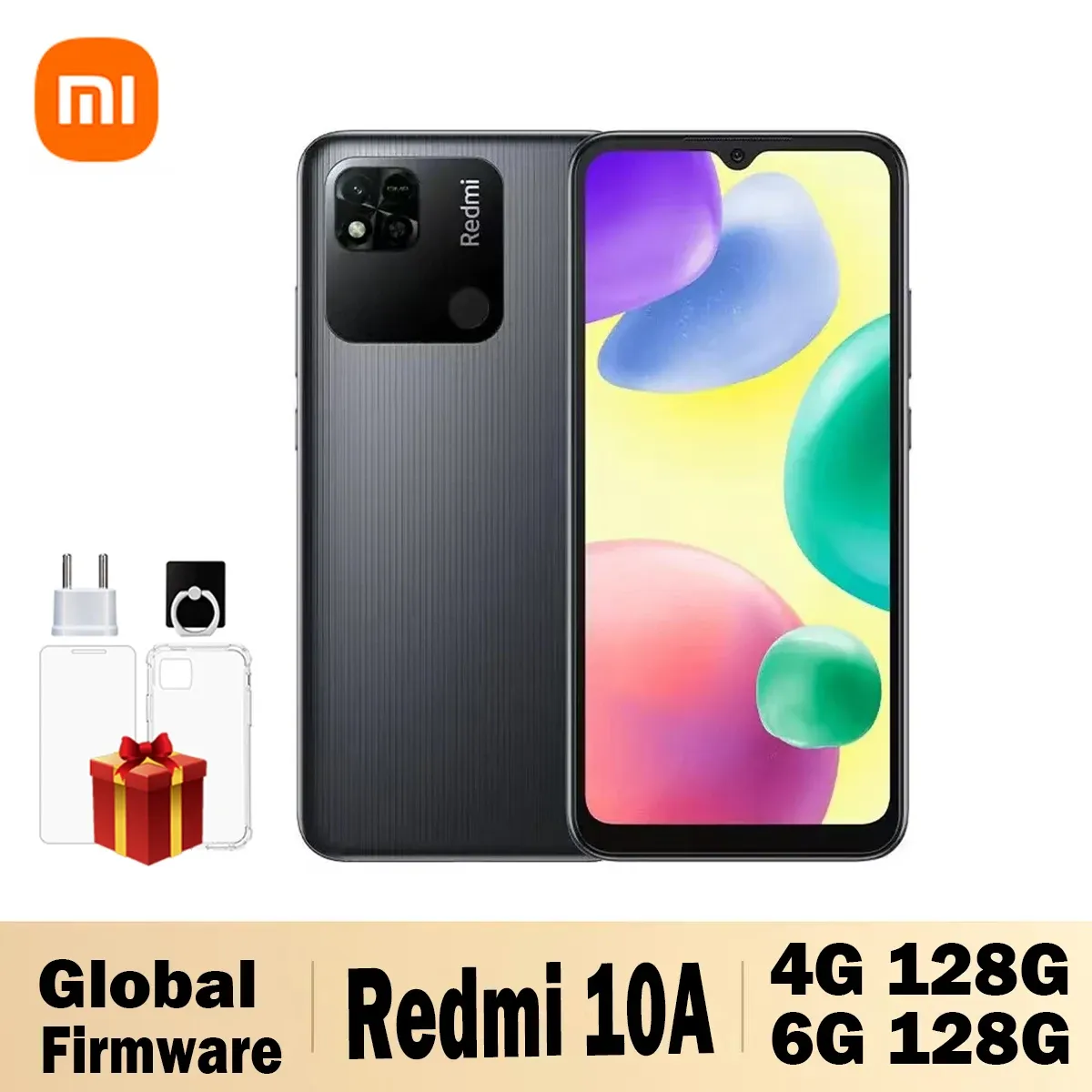 Xiaomi Redmi 10A 4G Smartphone 4GB 64GB Helio G25 Octa Core 6.53' HD Display 13MP Fingerprint 5000mAh Cellphone Global Rom - Imagen 1