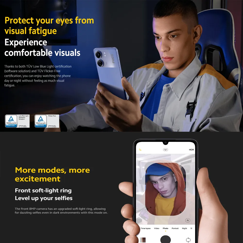 [EU/US/UK specifications] Xiaomi POCO series fashion camera phone RAM8GB/ROM256GB side fingerprint/facial recognition/GPS/NFC - Imagen 5