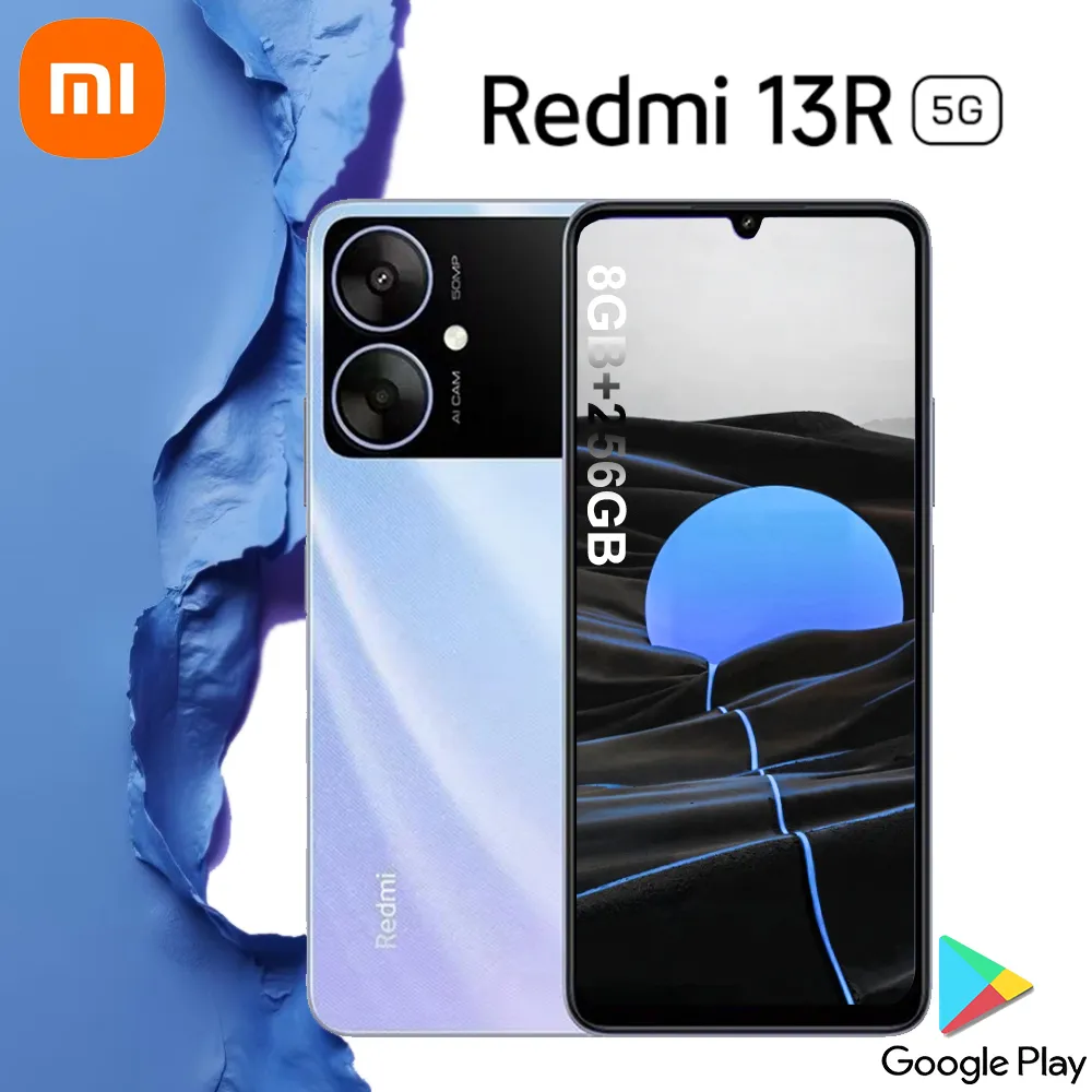 XIAOMI Redmi 13R 5G wired fast charging smartphone/8GB+256GB/5000mAh/50 million pixels camera support 1080P 30fps recording - Imagen 3